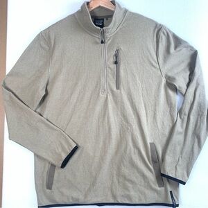 Motion Tan Long Sleeve Men’s Pullover Top Size Medium